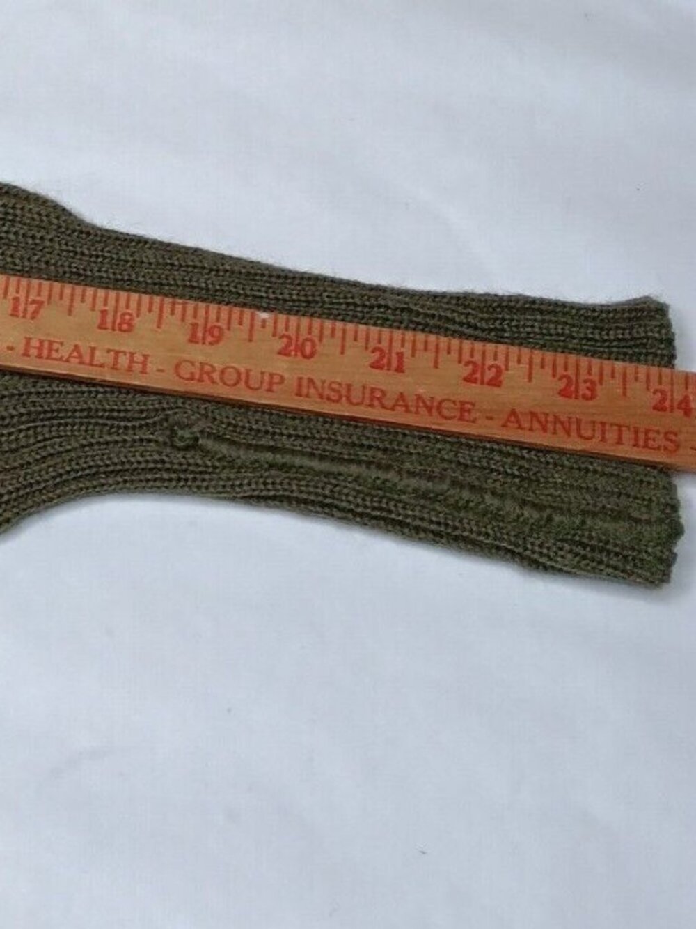 Jersey Mans Heavy Sweater Unisex Size 4 Ribbed Knit Military Police Army Green - Picture 13 of 14